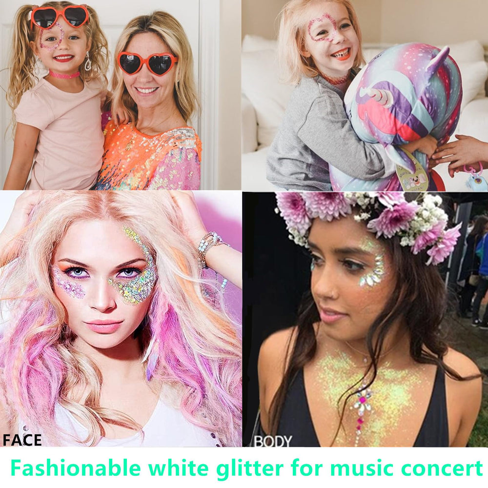 Go Ho hair and braid detail with glitter added for durable mermaid-style accents
