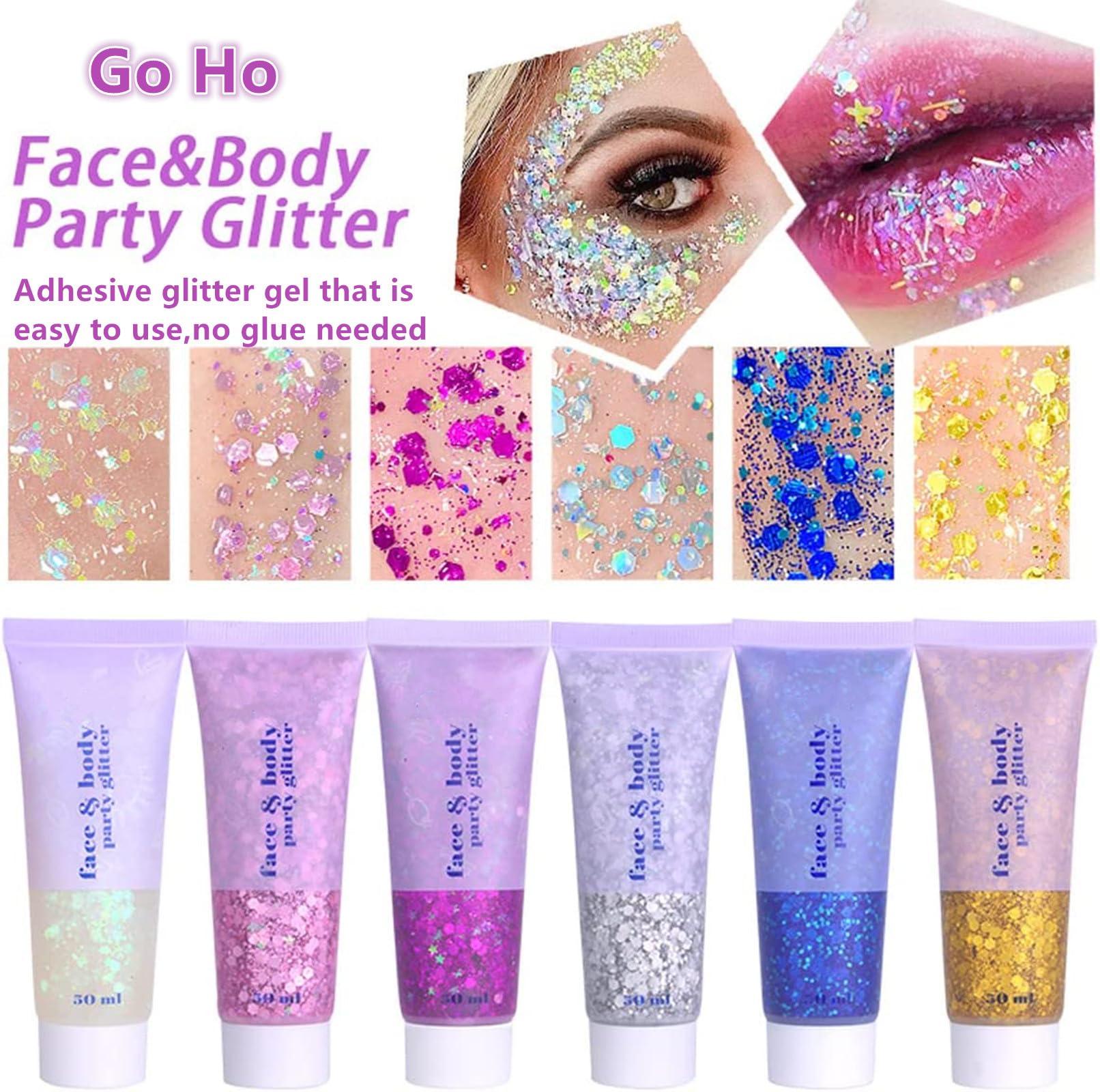 Go Ho product label closeup, listing ingredients and vegan, cruelty‑free claims