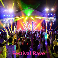 Go Ho lifestyle at festival with model wearing vibrant purple sparkle