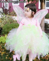 Go Ho glitter dusted on clothing fabric, brand enhances costume sparkle
