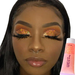 go ho open jar texture showing chunky gel sparkle and application ease