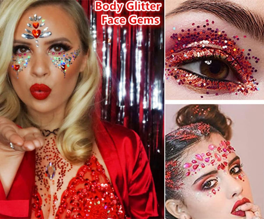 Go Ho glitter on fingertip showing smooth application and precise placement benefit