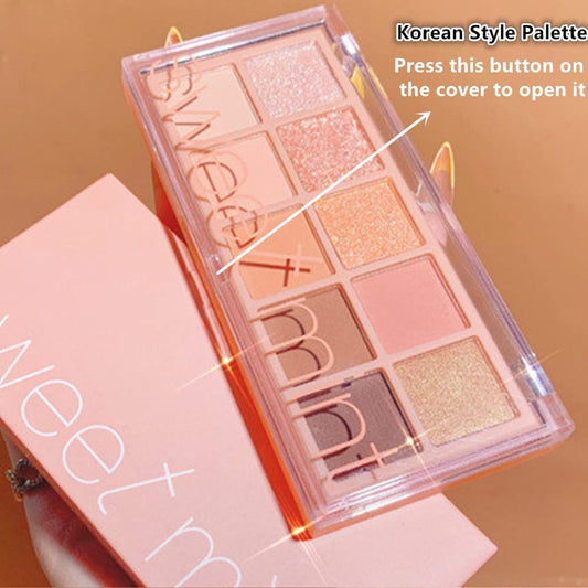 Go Ho close-up of individual shade pans highlighting smooth, pigmented texture benefits