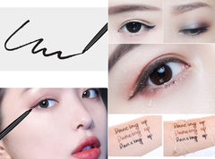 Go Ho swatches of black light brown and dark brown showing true color payoff