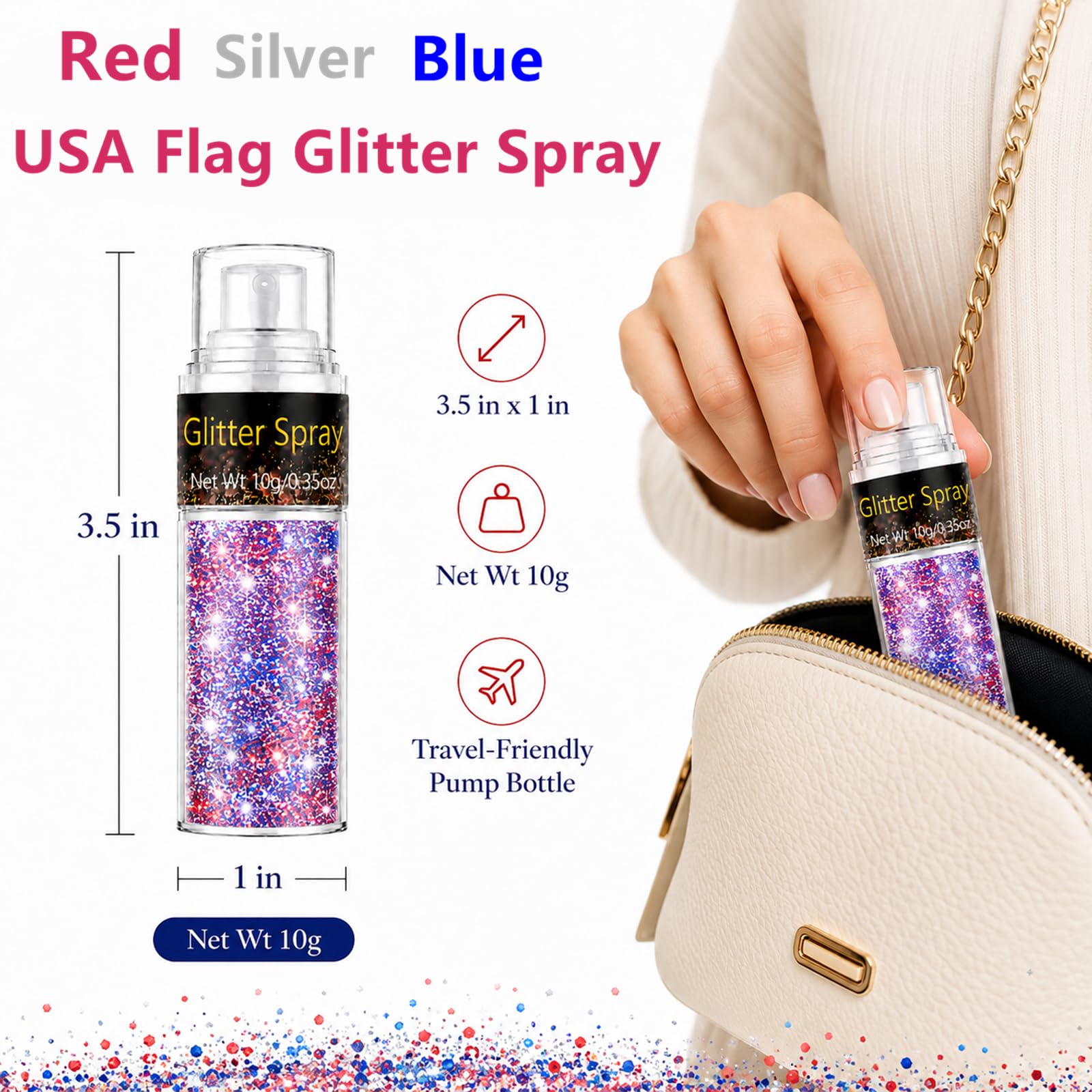 Go Ho bottle in hand showing compact 10g size for portability