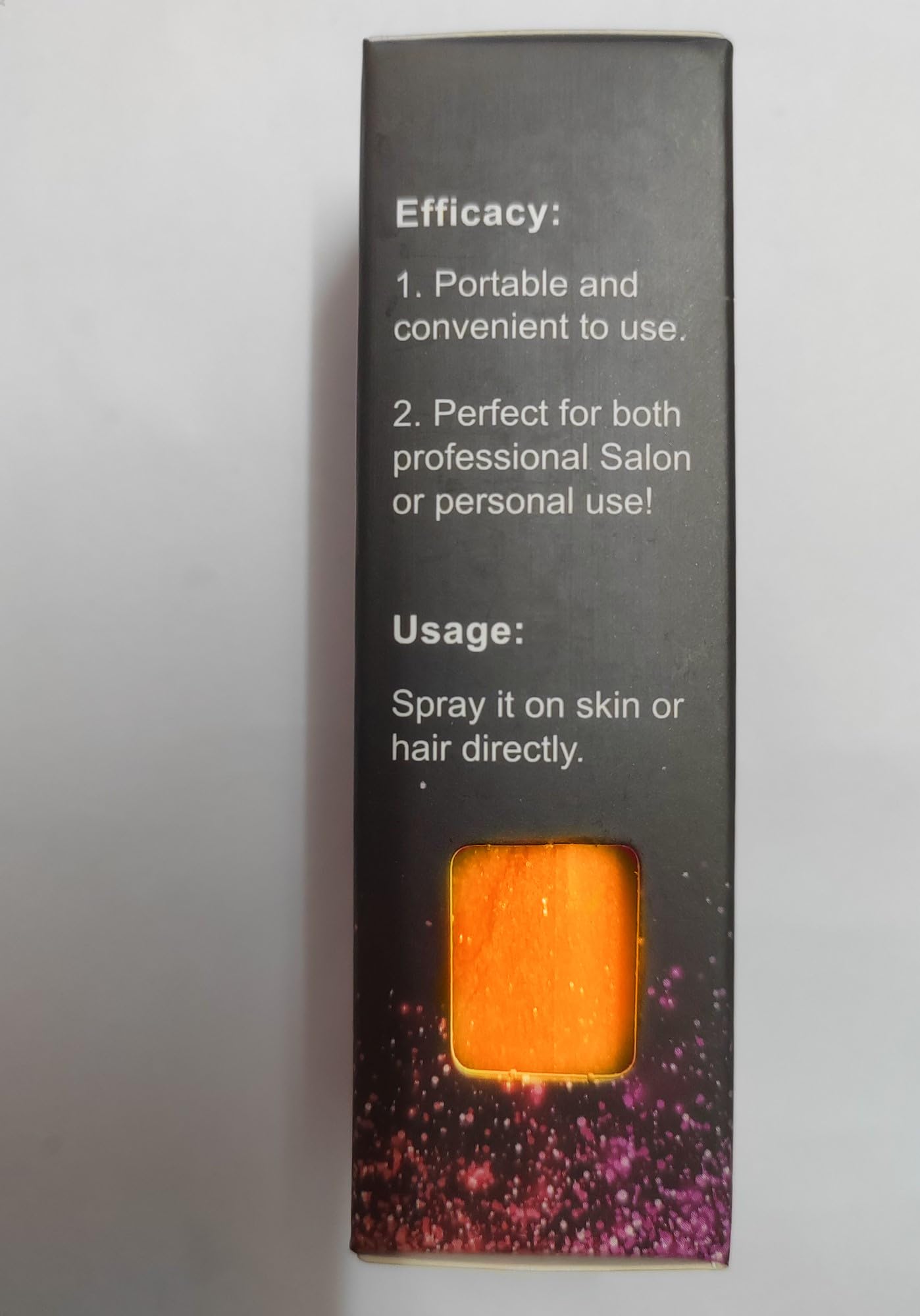 Go Ho bottle held in hand showing compact 10g size for travel
