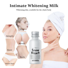 Go Ho Snow Bleach applied underarm showing gentle brightening benefit
