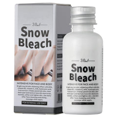 Go Ho Snow Bleach front jar showing clean packaging and quick absorption benefit