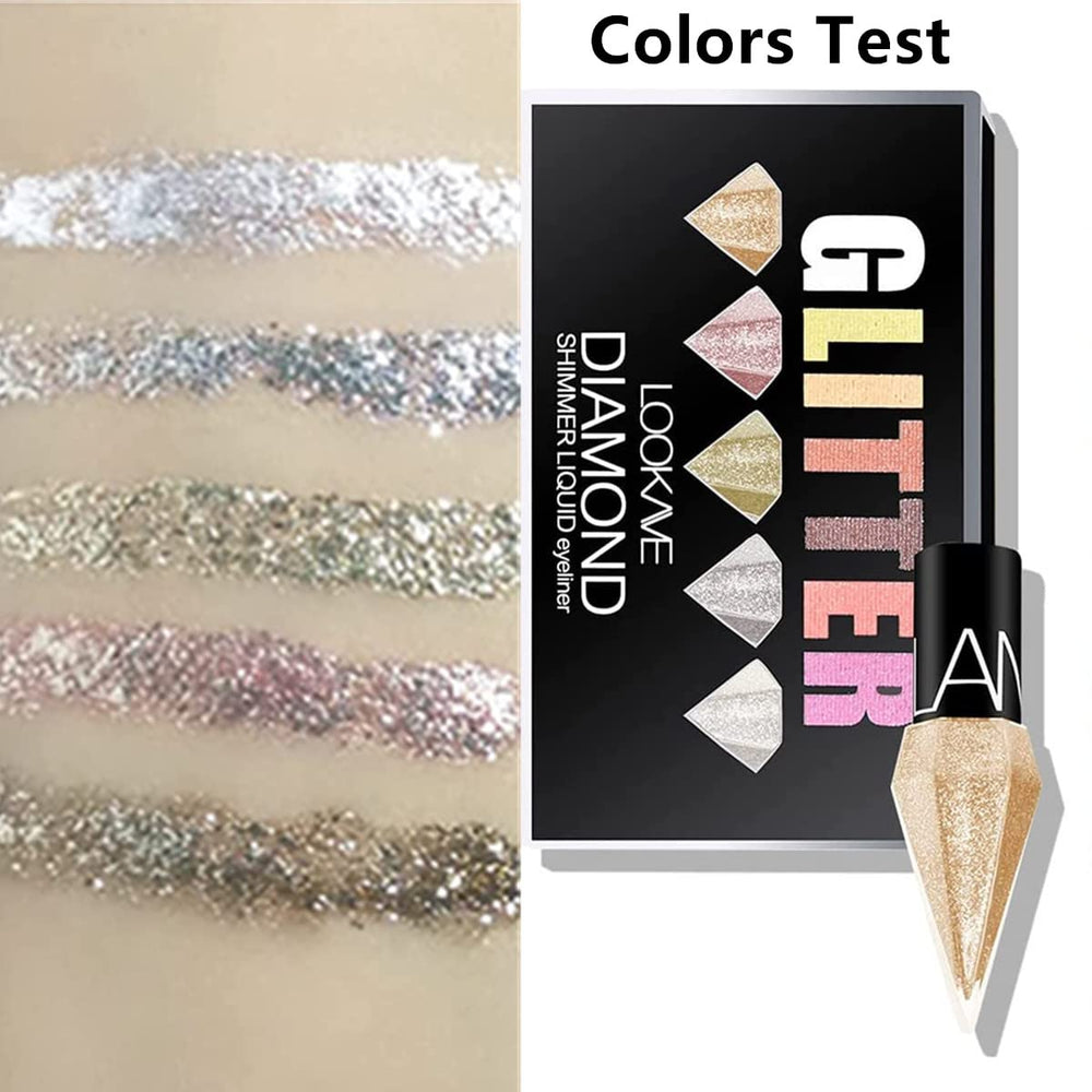 Go Ho swatches on arm displaying five metallic shades for color selection and intensity