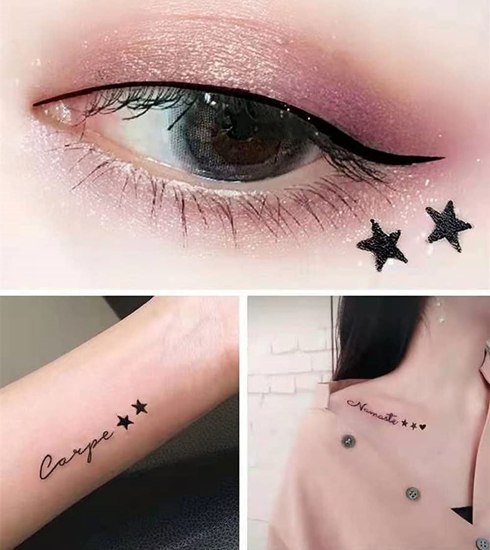 Go Ho ink swatches on paper showing rich black pigment and quick-drying benefit