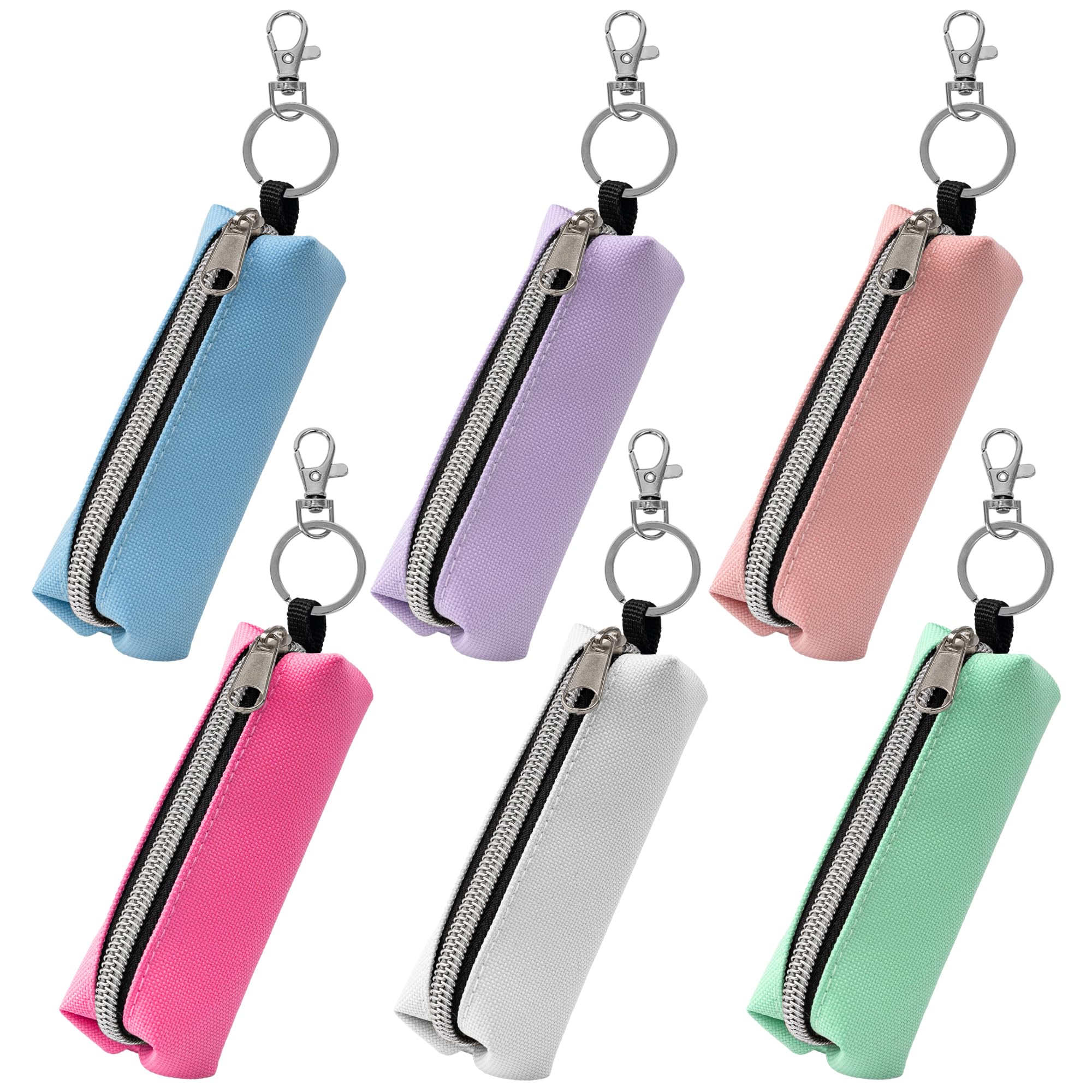 GOCOHHI front-pack image showing six colorful chapstick holders for organized travel