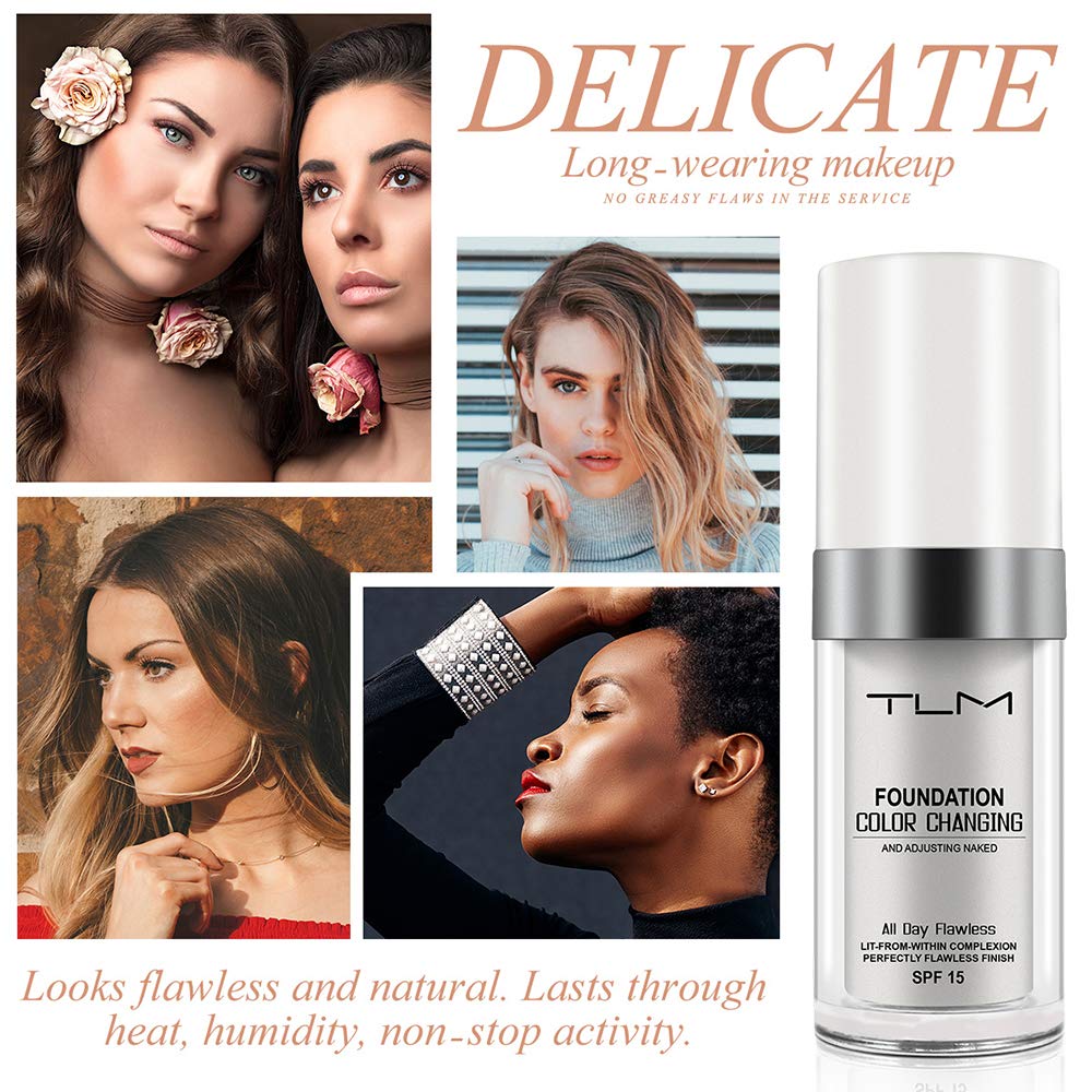 God Blomster before and after face showing concealer and evening benefits