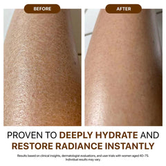 GODA oil texture on hand displaying lightweight absorption and silky finish