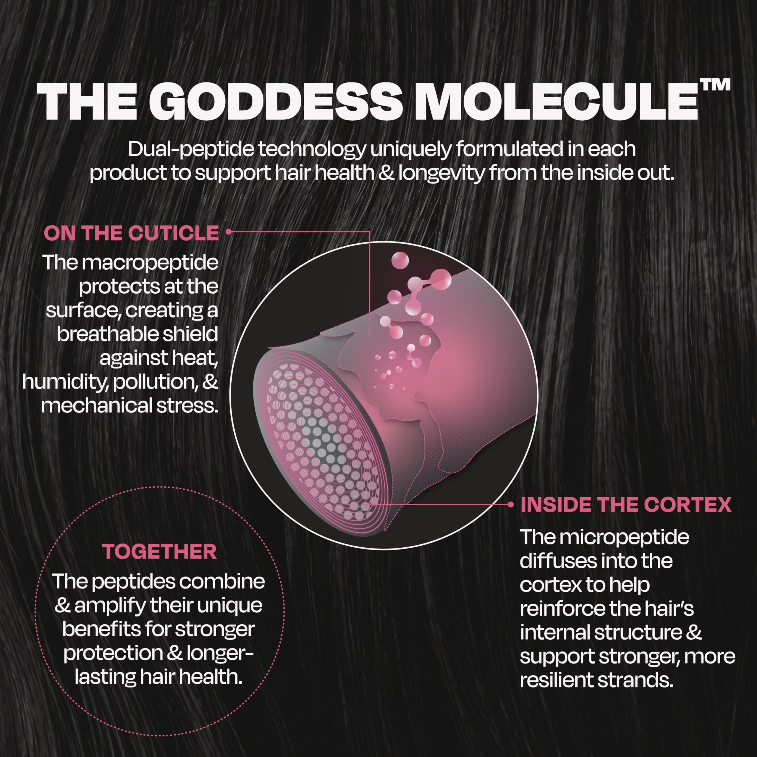 Goddess Maintenance bottle in hand to show 1.7oz travel scale