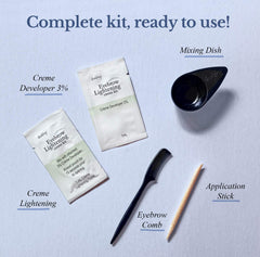 Godefroy size scale hand holding kit to show single‑use convenience and portability
