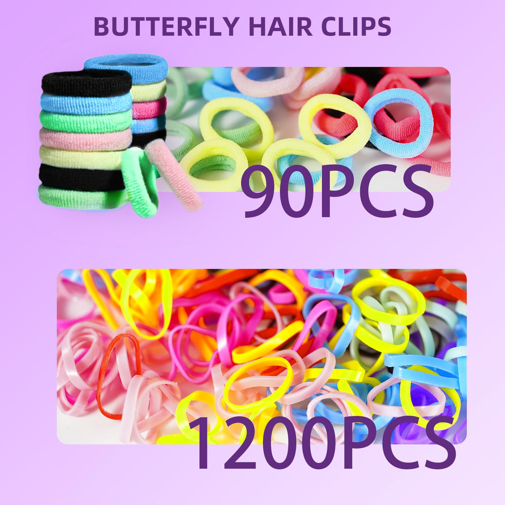 Goffing topsy tail tools displayed with bands highlighting easy styling