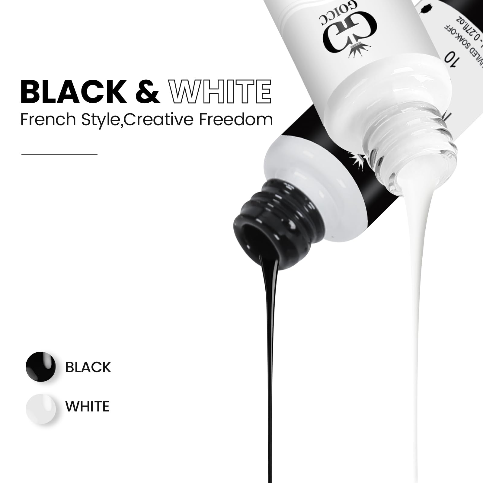 GOICC close-up of built-in fine brush tip, precision control for detailed lines