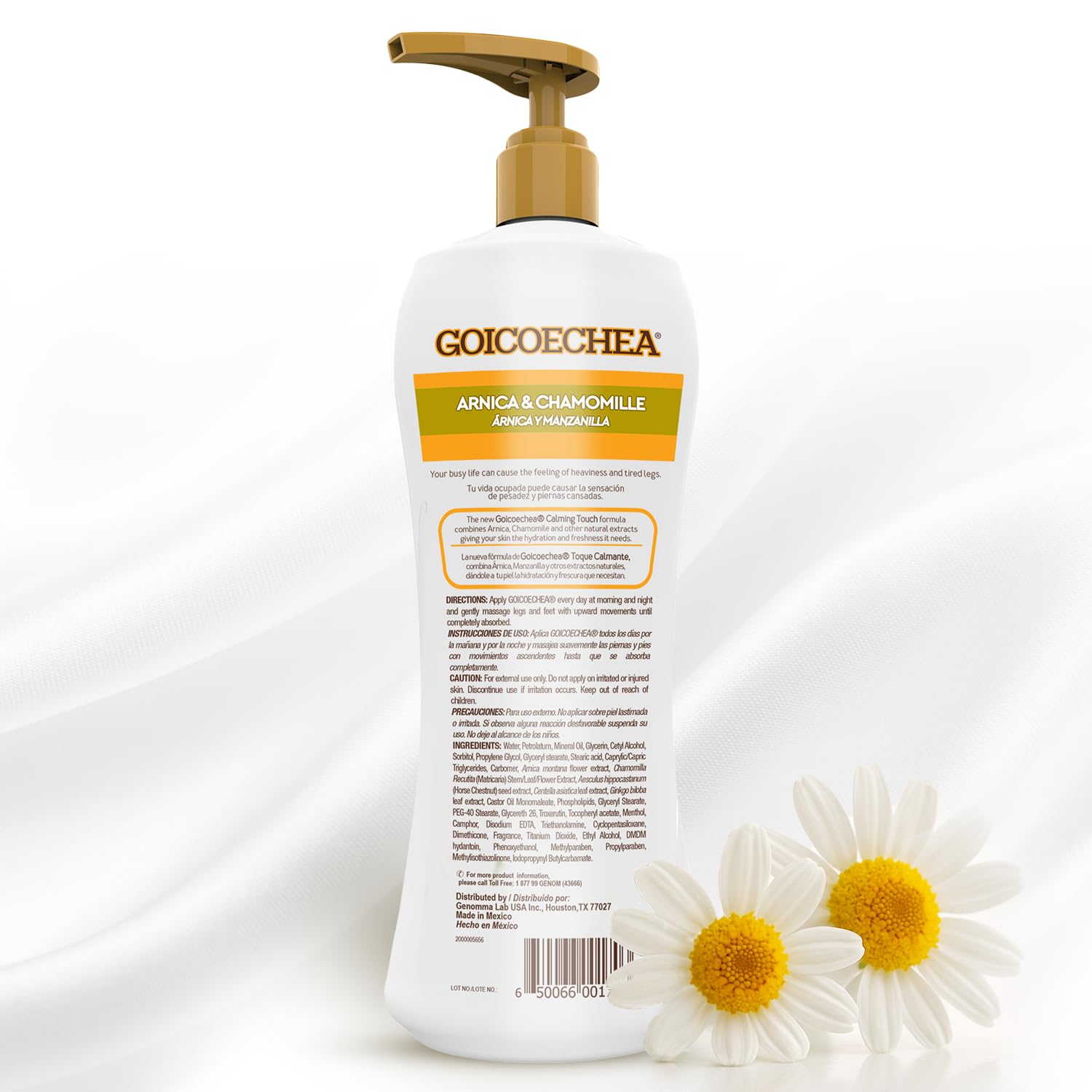 goicoechea texture swatch before and after showing improved skin appearance benefit