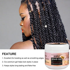 Goiple finished braids with high shine and neat parts for long-lasting style