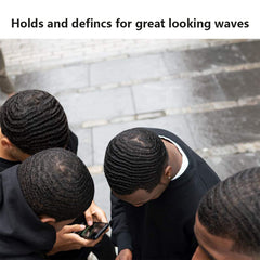 Goiple after wave definition showing layered waves and subtle shine benefit