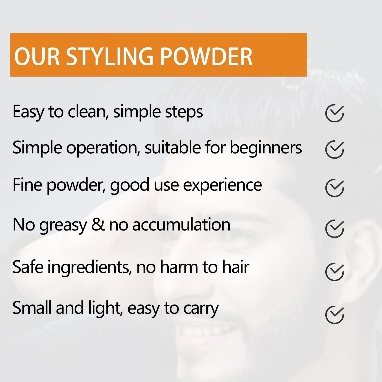 Applying Goiple powder to fingertips for quick root lift