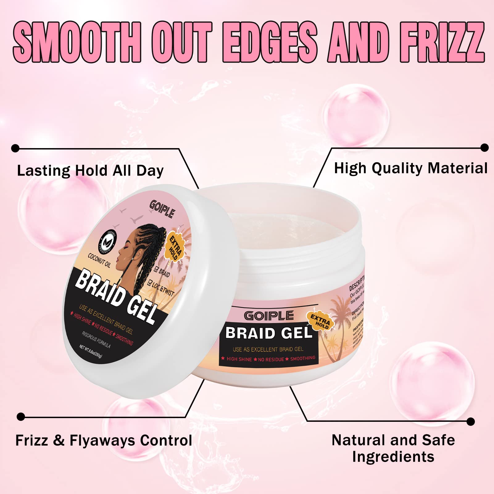 Goiple gel applied on hand demonstrating easy spread and control