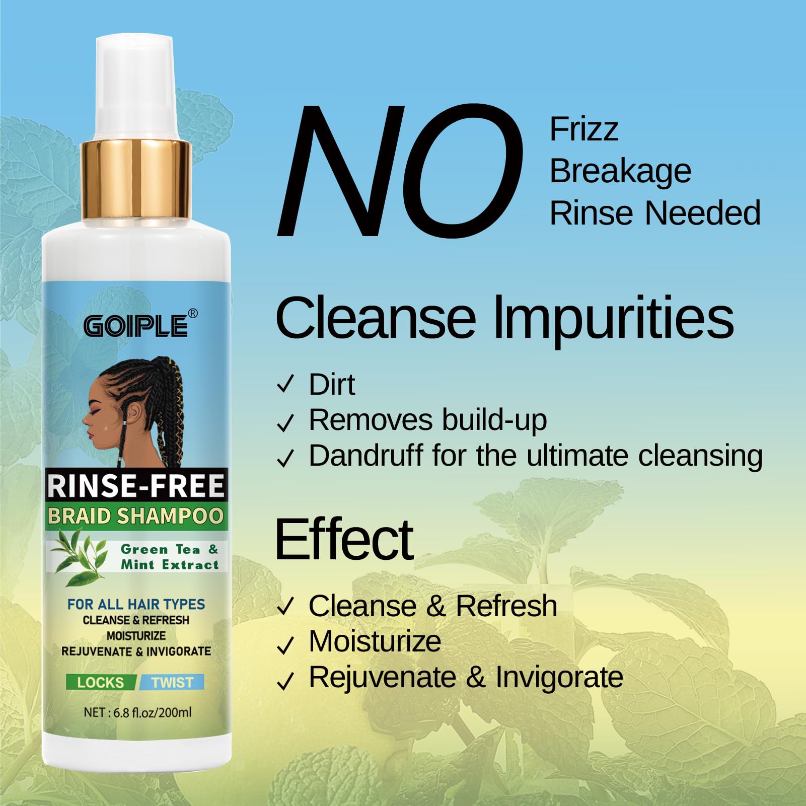 Applying Goiple to locs demonstrating quick-refresh benefit