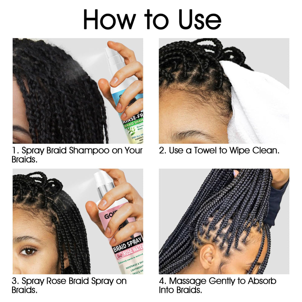 Goiple before and after showing buildup removal and cleaner scalp benefit