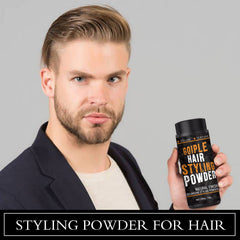 Before and after using Goiple powder showing increased volume
