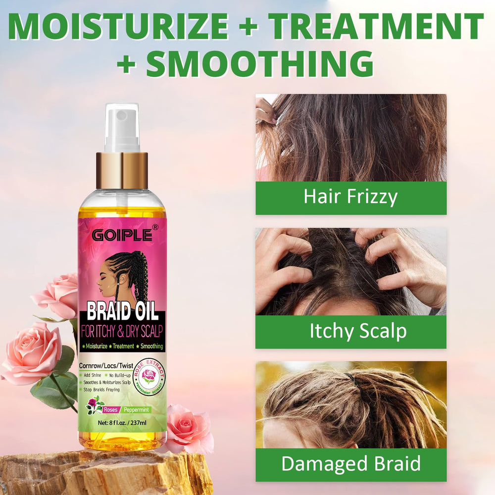 Label close-up on Goiple bottle highlighting key nourishing ingredients