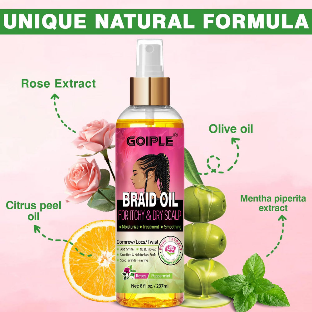 Goiple oil pouring to show lightweight texture and fast absorption