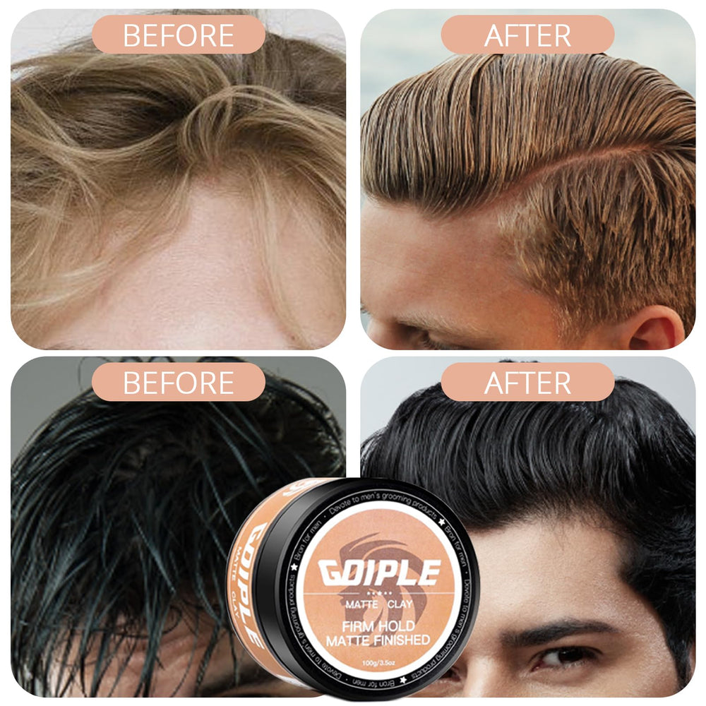 Goiple close-up on matte hair finish, natural-look benefit