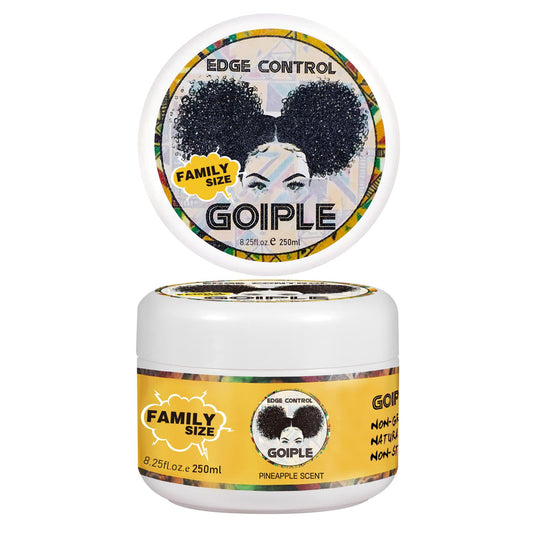 Goiple jar front view showing pineapple scent and extra hold benefits