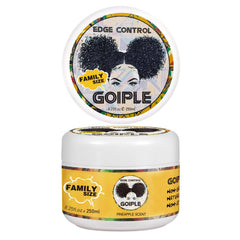 Goiple jar front view showing pineapple scent and extra hold benefits