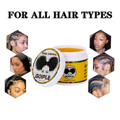 Model with braided hairstyle using Goiple tool for smooth edges and polished finish benefit