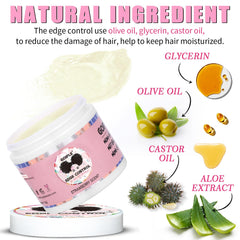 Goiple edge wax texture swipe showing smooth finish, no-grease styling benefit