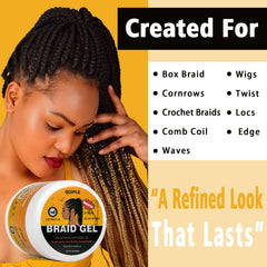 Applying Goiple to edges to smooth baby hairs with firm control
