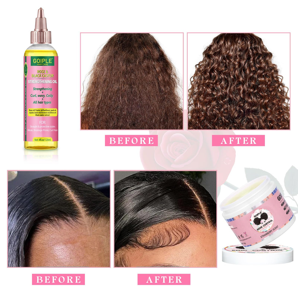 Goiple elastic bands securing a wig, steady hold without damage benefit