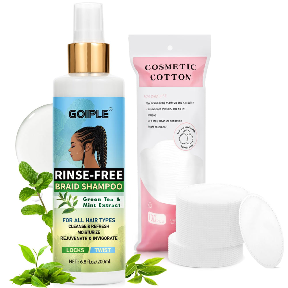 Goiple bottle with cotton rounds showing clean packaging benefit