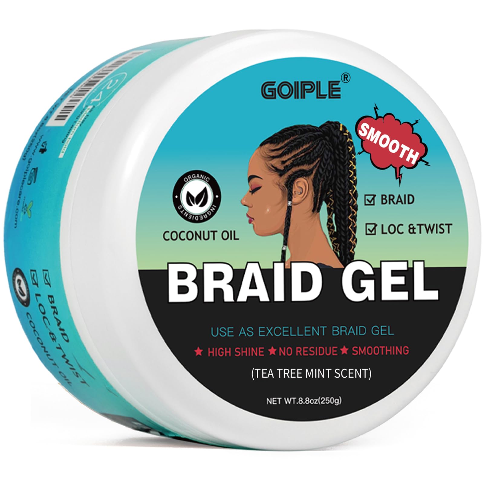 Goiple front packaging showing label and size, highlights product benefits