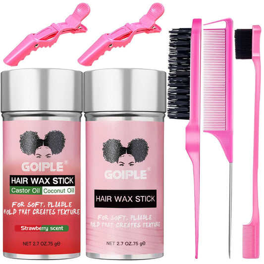 Goiple front packaging showing both pomade sticks and labels for quick identification and convenience