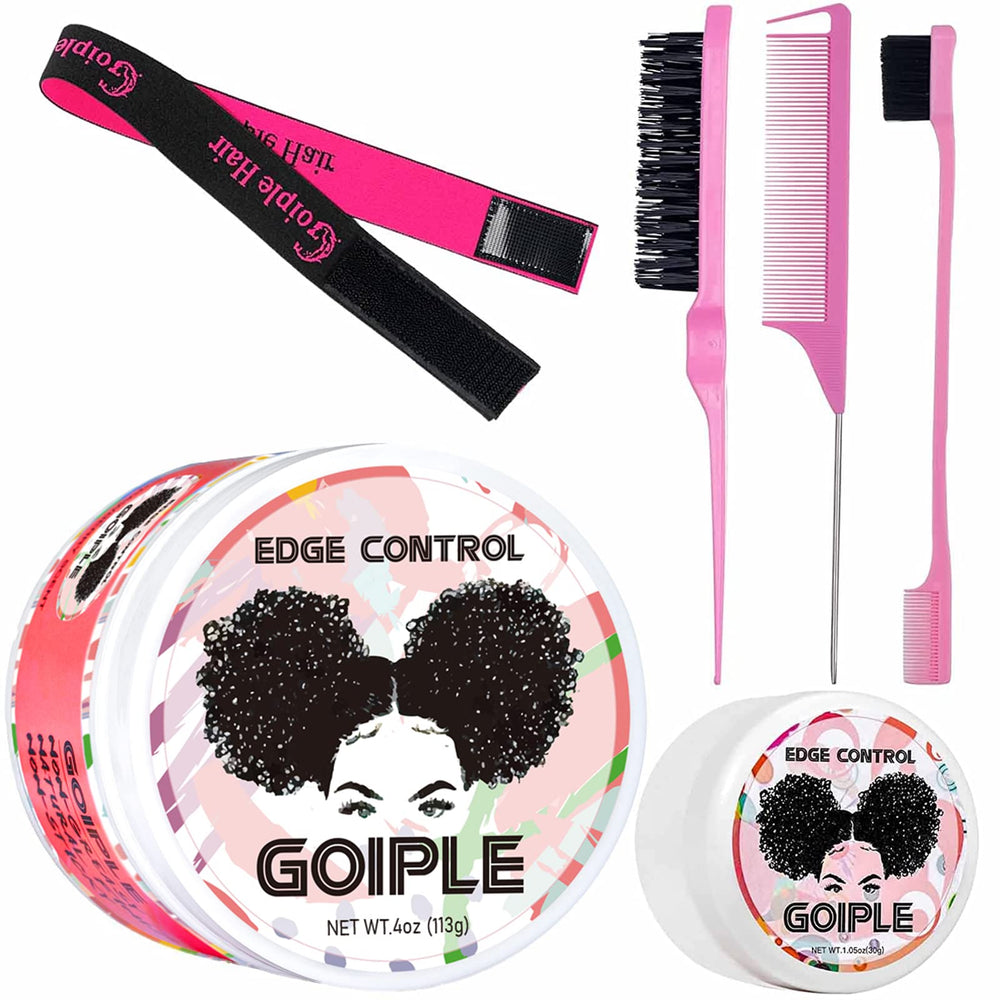 Goiple front packaging showing full six-piece edge control kit and tools benefited styling