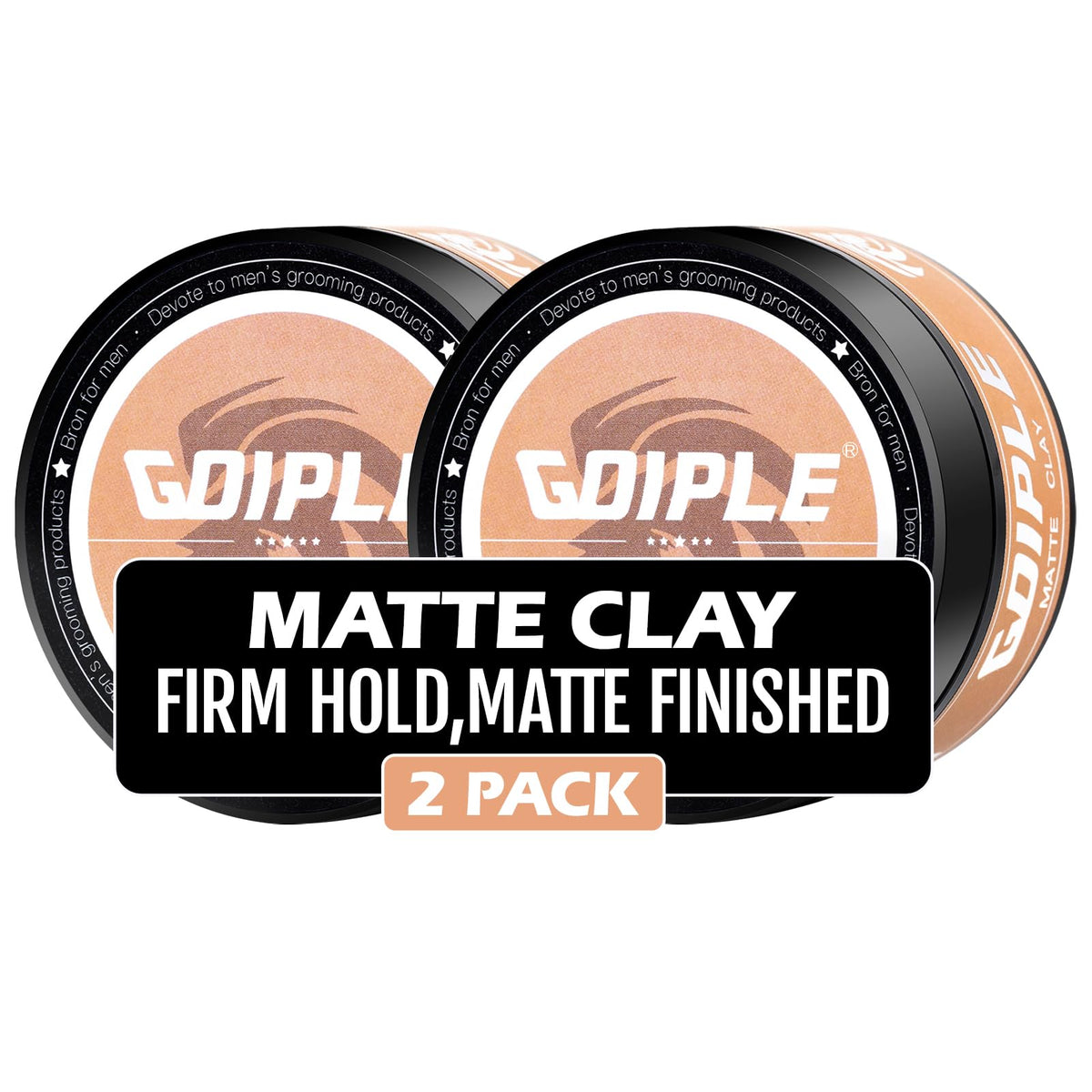 Goiple front packaging displaying matte clay and firm hold benefit