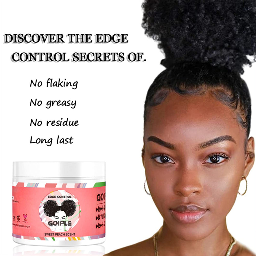 Goiple used to create a sleek bun keeping hairline polished