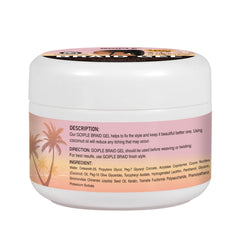 Goiple ingredient icons with argan beeswax coconut showing natural nourishing benefits