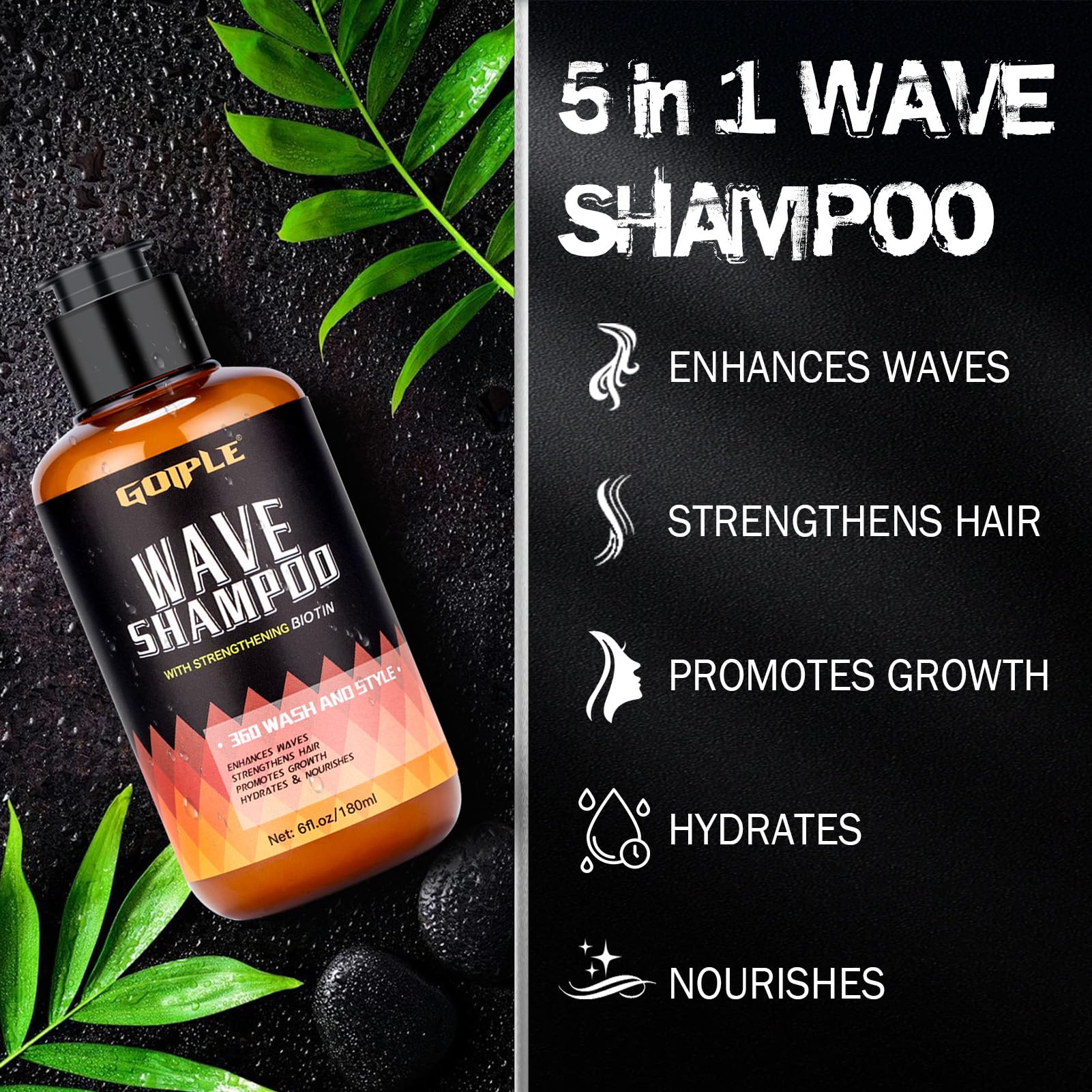 Goiple ingredients shot with sesame, biotin, and aloe highlighting nourishment