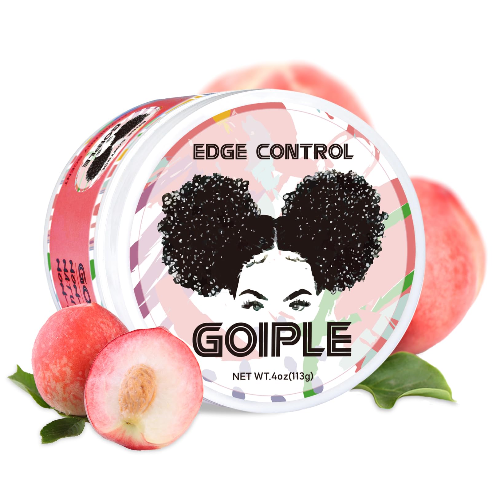 Goiple jar front packaging showing 4oz and peach scent benefit