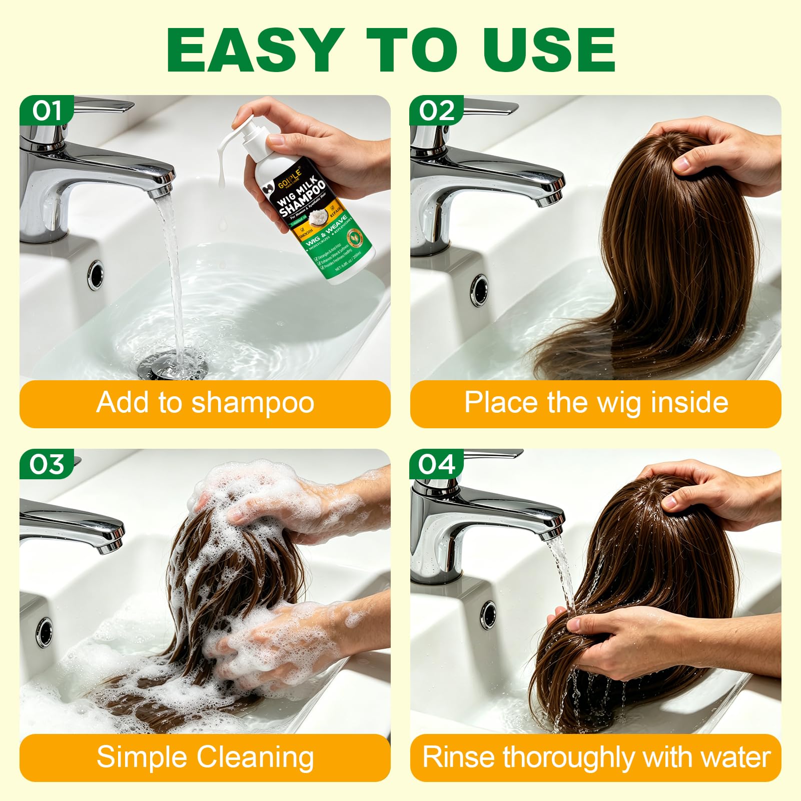 Goiple product label and ingredient panel showing pH-balanced care details