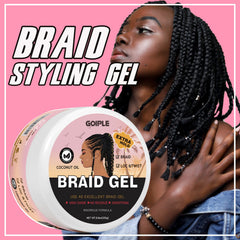 Goiple in styling studio scene showing professional braiding shine benefit