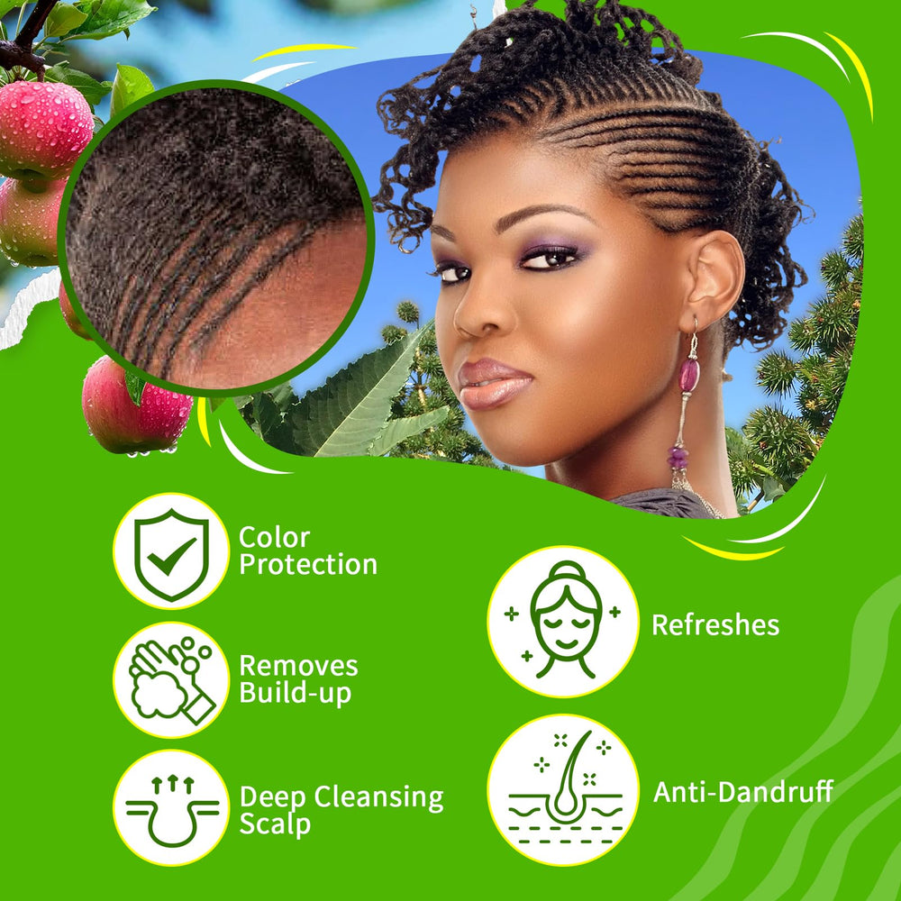 Goiple oil applied to locs demonstrating moisturized, frizz‑reduced style